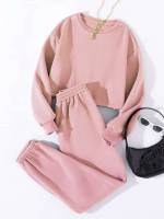  Long Sleeve Plain Regular Fit Women Clothing 3000