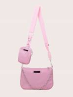  Fashionable Pink Women Crossbody 311