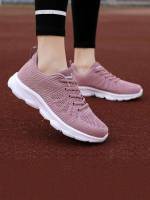 Plain  Pink Women Shoes 34