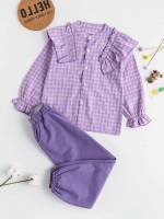  Round Neck Long Sleeve Kids Clothing 5465