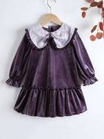  Regular Fit Plain Purple Kids Clothing 436