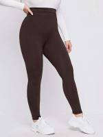  Plain Basics Plus Size Leggings 6604