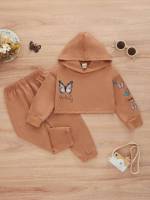  Letter Long Sleeve Casual Toddler Girls Clothing 3788