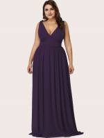 Zipper Purple Regular Fit Maxi Weddings  Events 8901