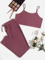 Sleeveless  Tie Front Underwear  Sleepwear 8074