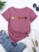  Red Violet Regular Women T-Shirts 758