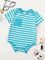 Round Neck Striped  Baby  Mom 3336