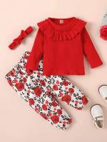 Cute Regular Fit Floral Baby  Mom 2551