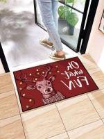  Red and White  Door Mat 2326