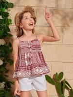  Ruffle Hem Boho Tribal Kids Clothing 36