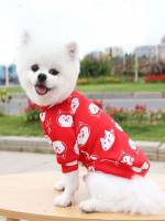   Red and White Pet Sweatshirts  Hoodies 2264