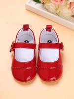 Bow  Red Baby Shoes(0-2) 6908