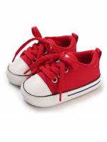  Lace Up Red Baby Sneakers 7626