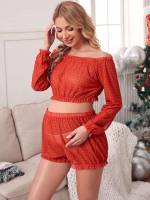  Red Cute Maternity 9738