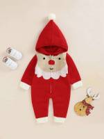  Cartoon Zipper Regular Fit Baby Sweater Onesies 609