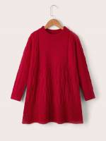 Long Sleeve Casual Girls Sweater Dresses 759