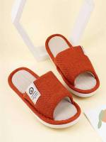 Plain  Red Women Slippers 6027