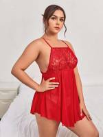   Plain Plus Size Sexy Lingerie 3330