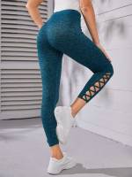  Red Casual Women Leggings 8438