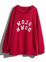  Hooded Regular Fit Plus Size Sweatshirts 147