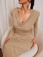  Long Sleeve Plain Women Clothing 602