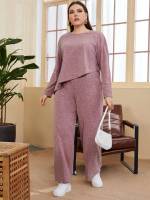 Regular Fit Casual Asymmetrical Long Sleeve Women Plus Clothing 6264