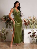  V neck Regular Fit Sleeveless Weddings  Events 7764