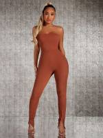 Strapless Redwood Sleeveless Women Jumpsuits  Bodysuits 2621