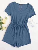  Casual Short Sleeve Notched Women Plus Clothing 9269