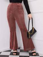  Glamorous Long Regular Fit Plus Size Pants 9990