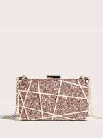  Glitter Rose Gold Women Bags 673