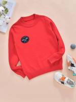 Regular Casual Royal Blue Long Sleeve Kids Clothing 979