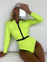 High Neck  Sporty Women Beachwear 31