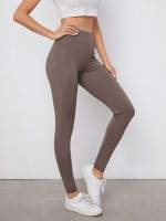  Plain Sporty Women Leggings 8762