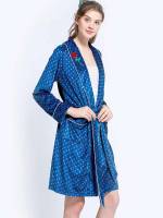  All Over Print Royal Blue Women Robes 4391