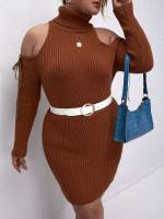  Plain Rust Brown Short Women Plus Clothing 1573