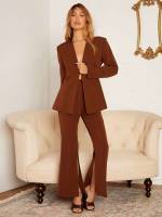 Regular Fit Long Sleeve Elegant Women Suit Sets 325