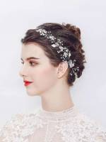  Silver  Bridal Headwear 6142