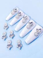  Silver  Rhinestones  Decorations 2755