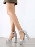  Glitter Silver Women Shoes 7605