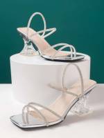   Silver Women Shoes 6608