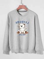 Casual Regular Long Sleeve Letter Men Sweatshirts 515