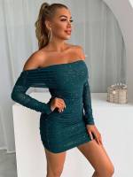  Plain Long Sleeve Glamorous Women Dresses 336