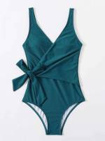  Plain Knot Women Swimwear 444