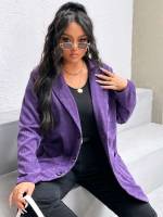  Lapel Violet Purple Long Plus Size Suits 170