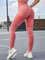 Watermelon Pink Cropped Women Sports Leggings 778