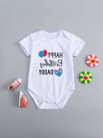  Short Sleeve Heart Round Neck Baby Clothing 5288