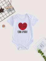  Short Sleeve Round Neck Baby Bodysuits 5010