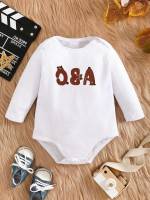 White  Long Sleeve Baby  Mom 7348