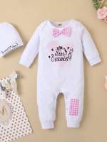  Slogan Round Neck Baby Clothing 896